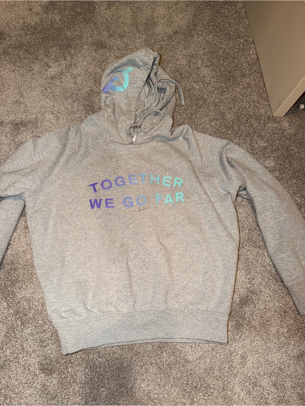 Women’s Gray Peloton Hoodie - Spiritual Gangster Hoodie with Together We Go Far!